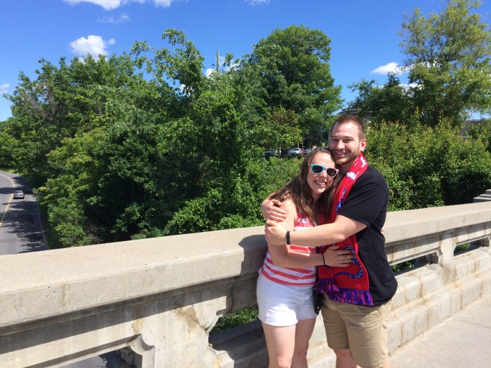 Immediately after Kellen asked to spend the rest of his life with an insane human being. Special thank you to the man who took this for us! You are awesome. :)