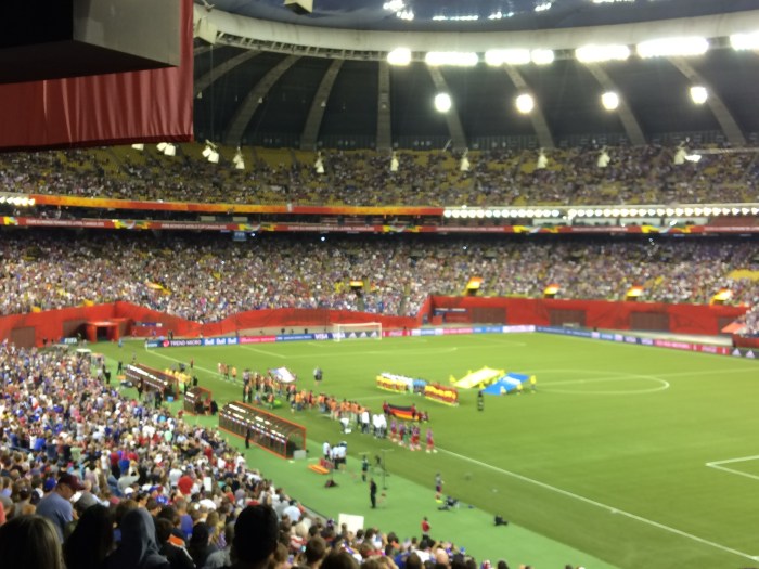 Opening ceremony of the game.